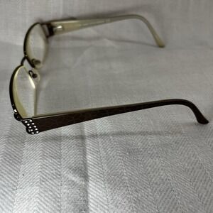 SAKS‎ FIFTH AVENUE Eyeglasses Frame Half Rimless SAKS 233 EB3 135 Brown